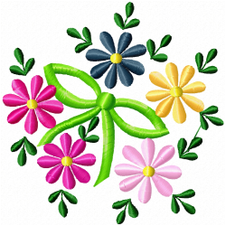 Flowers Embroidery Design 6